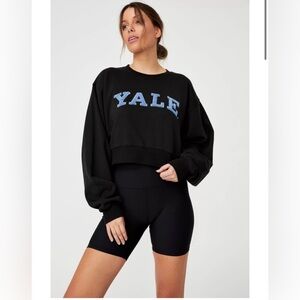 Yale cropped sweater.